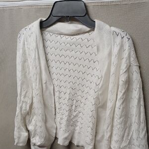 Elegant White Children's Shrug Sweater